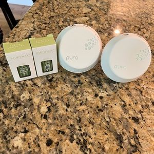 2 Pura diffuses with 2 Bamboo Green Tea